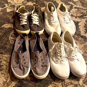 Women’s vans- sperry- American Eagle shoes.